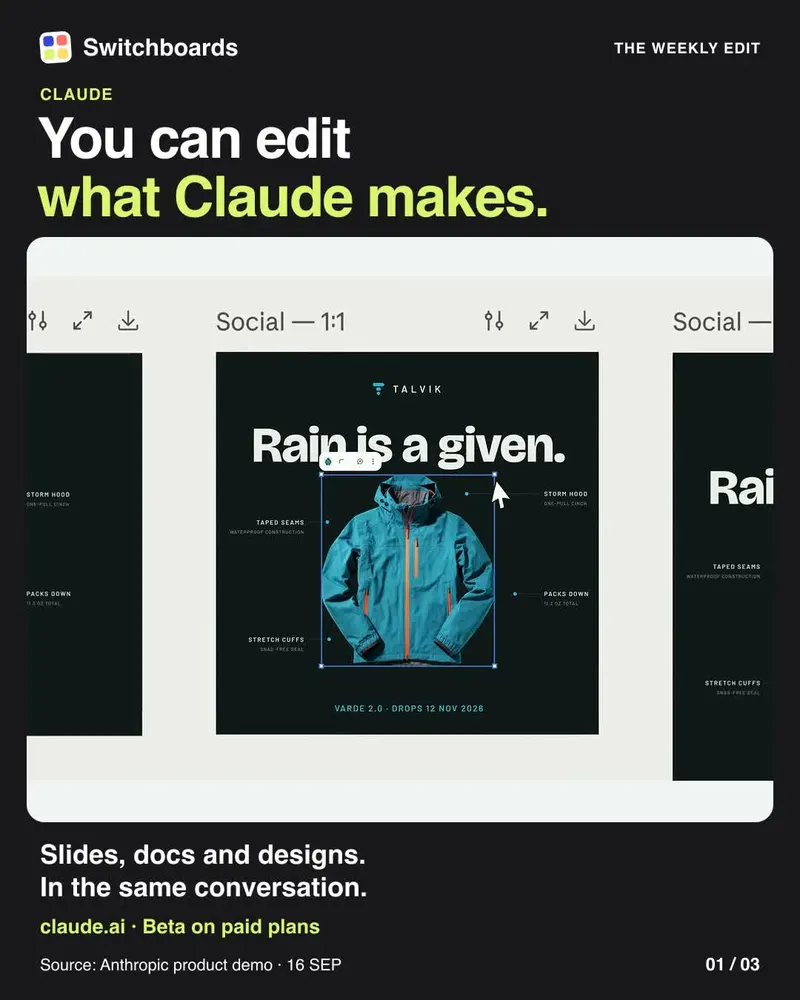 Turn the same notes into slides, video and instructions.