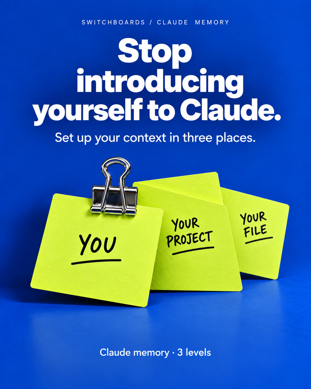 Stop introducing yourself to Claude.
